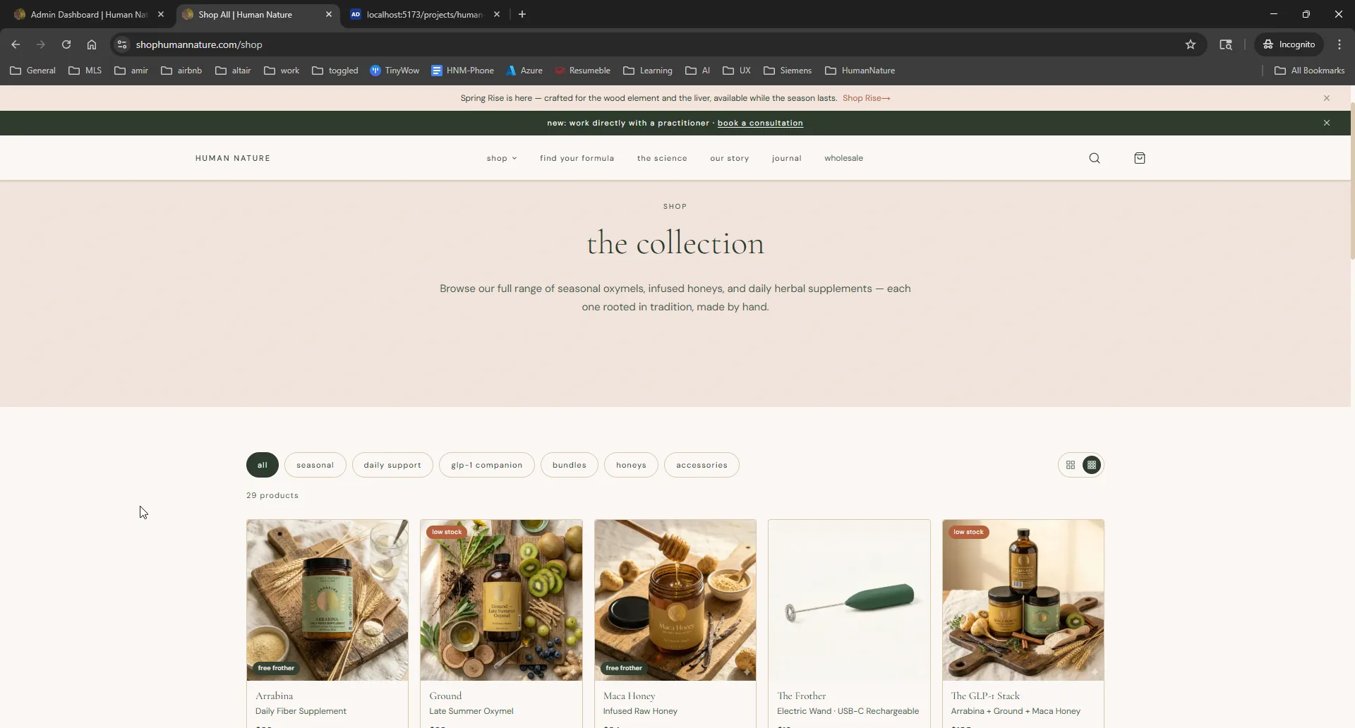 Human Nature - Herbal E-Commerce Platform screenshot 2 of 5