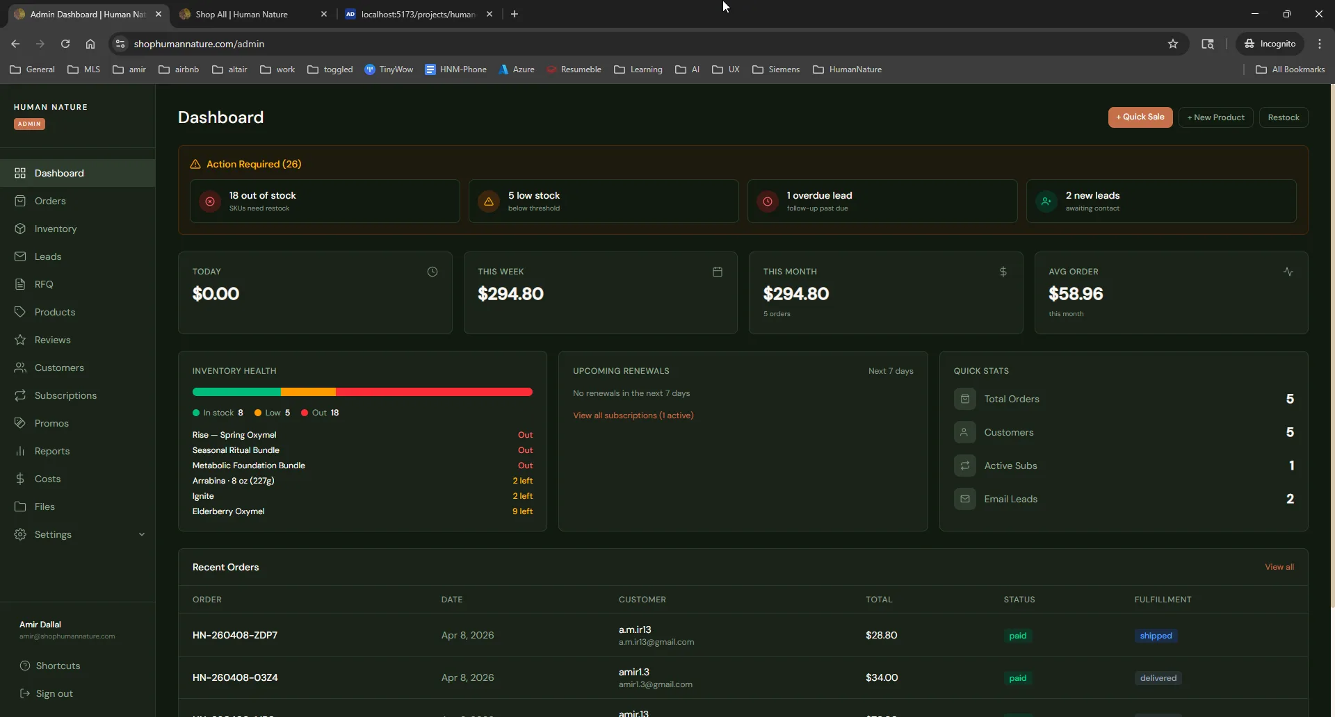 Human Nature - Herbal E-Commerce Platform screenshot 3 of 5