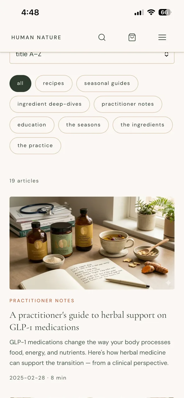 Human Nature - Herbal E-Commerce Platform screenshot 4 of 5