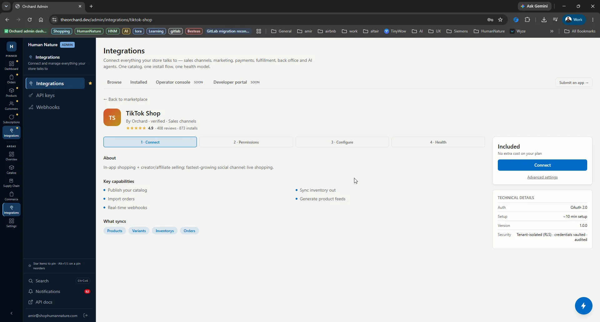 Orchard - Multi-Tenant Commerce Control Plane screenshot 4 of 7