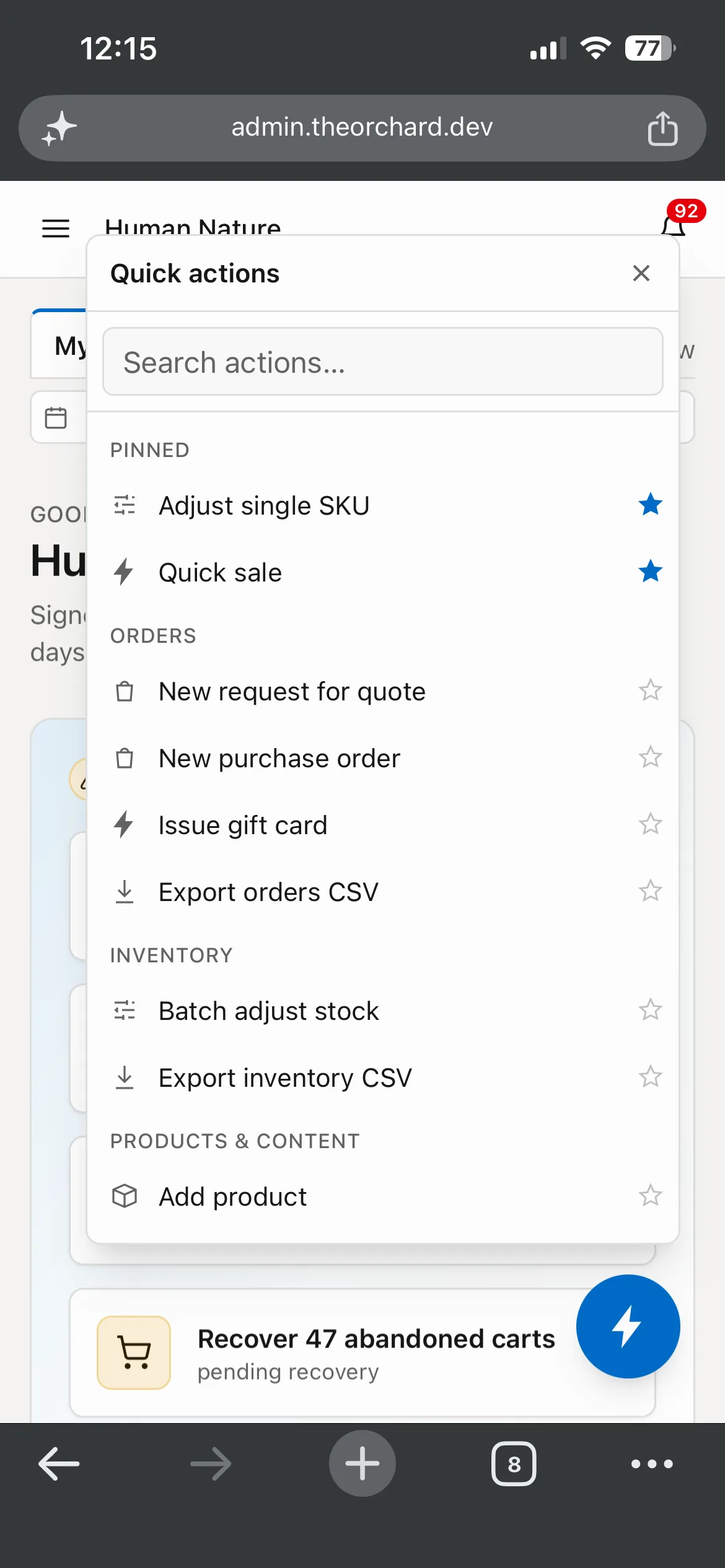 Orchard - Multi-Tenant Commerce Control Plane screenshot 7 of 7